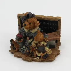1994 Boyds Bears & Friends Miss Bruin & Bailey The Lesson  Figurine 2259