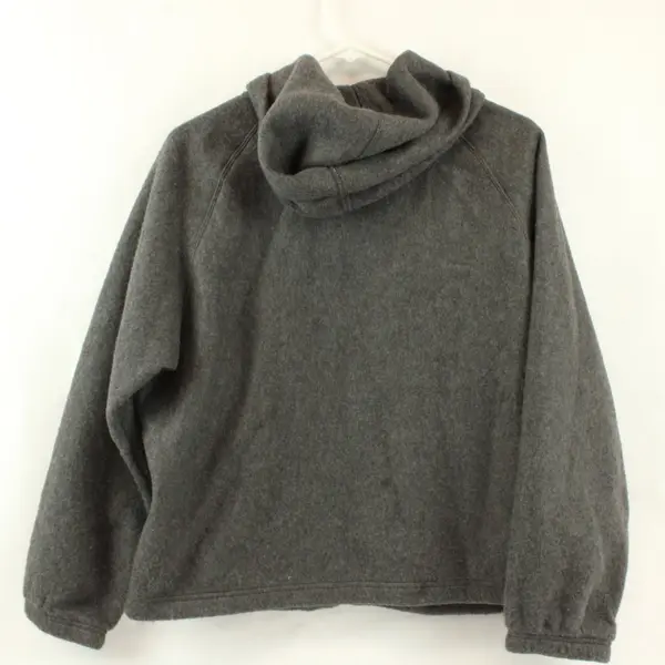 All Points Women Gray Fleece Full Zip Hoodie Size M
