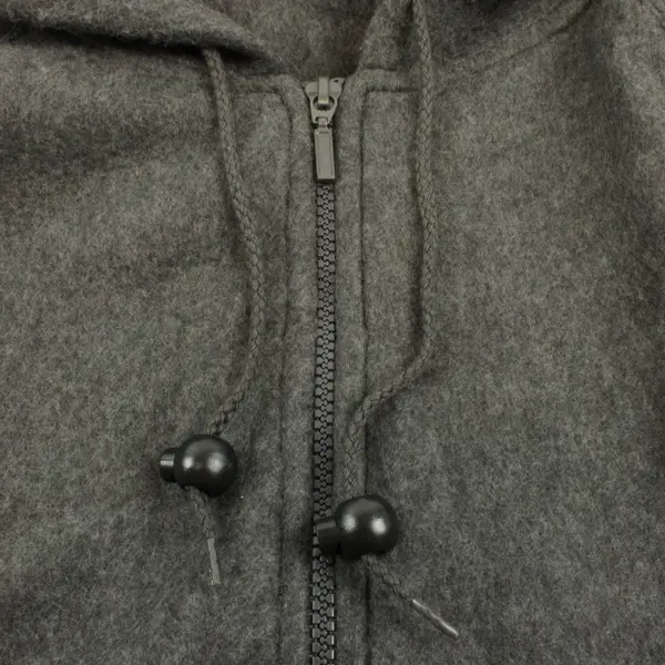 All Points Women Gray Fleece Full Zip Hoodie Size M