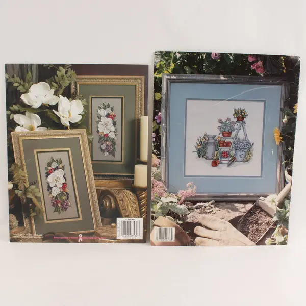 Leisure Arts Lot of 2 Garden Beauties Southern Magnolias 2803 3534