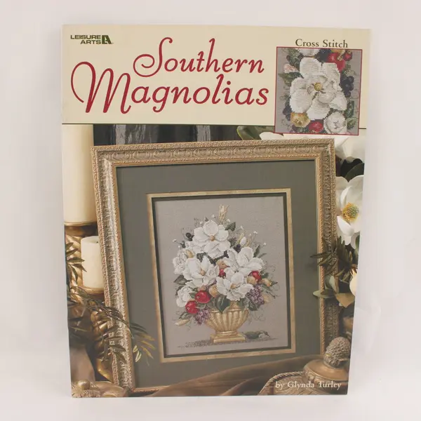 Leisure Arts Lot of 2 Garden Beauties Southern Magnolias 2803 3534
