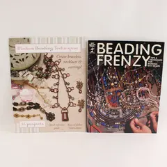 Lot of 2 Vintage Beading Booklets Beading Frenzy Modern Beading Techniques