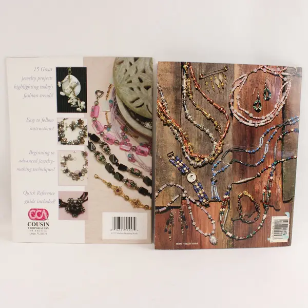Lot of 2 Vintage Beading Booklets Beading Frenzy Modern Beading Techniques
