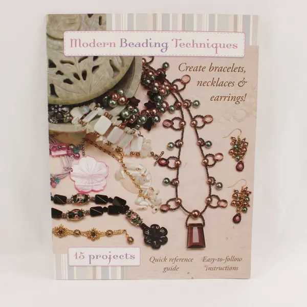 Lot of 2 Vintage Beading Booklets Beading Frenzy Modern Beading Techniques