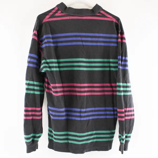 Vintage 90s Dockers Mens Long Sleeve Collared Striped Shirt M Blue Green Pink
