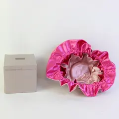 Avon Pink Satin Drawstring Jewelry Pouch Travel Bag 8 Pockets VTG