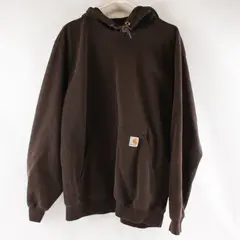 Carhartt Men's Brown Original Fit Hoodie Sweatshirt Size L