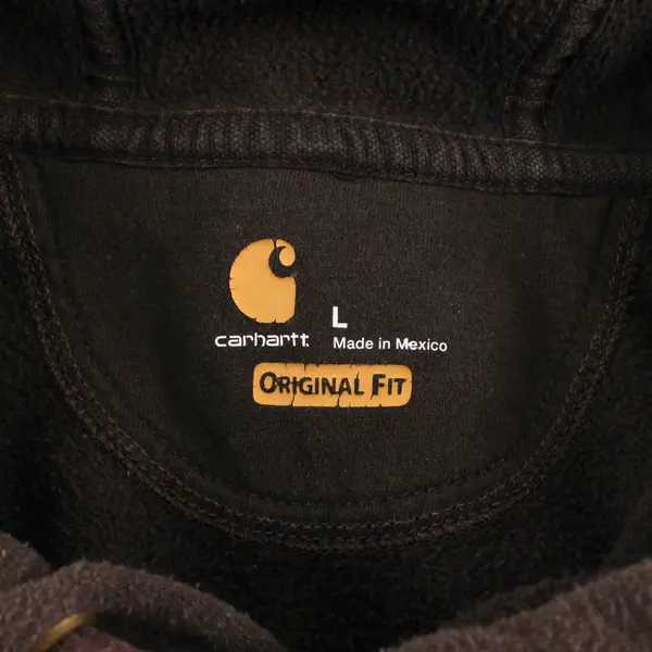 Carhartt Men's Brown Original Fit Hoodie Sweatshirt Size L