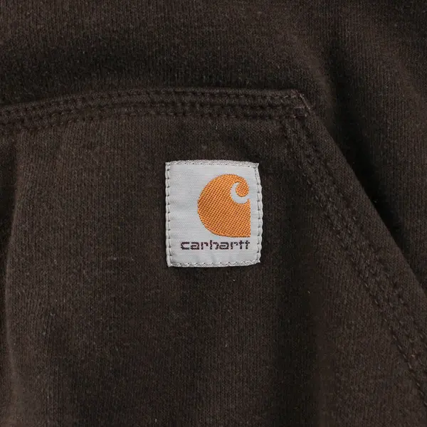 Carhartt Men's Brown Original Fit Hoodie Sweatshirt Size L