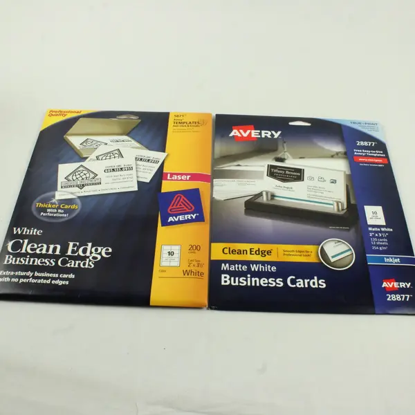 Avery GBC HP Photo Print Lot Business Cards T-Shirt Transfers Laminating Sheets
