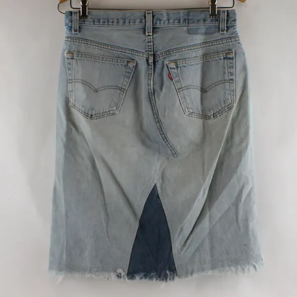 Levi's Denim Pencil Skirt Light Blue/Dark Blue Wash Size 31 Knee Length
