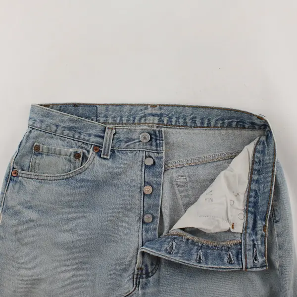 Levi's Denim Pencil Skirt Light Blue/Dark Blue Wash Size 31 Knee Length