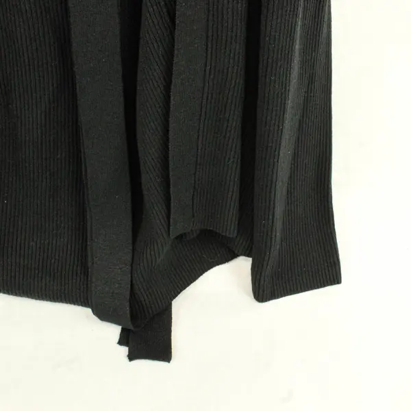 All Points by Reference Point Black Knit Cardigan with Belt Women's Large 12/14