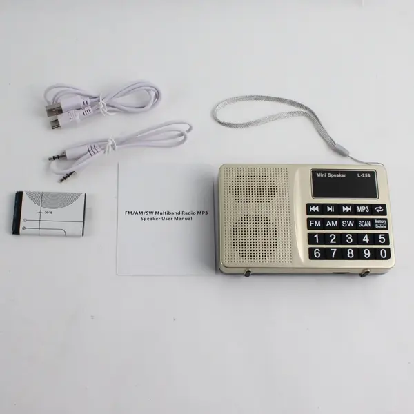 FM/AM/SW Multiband Radio MP3 Speaker New in box, #L-258  