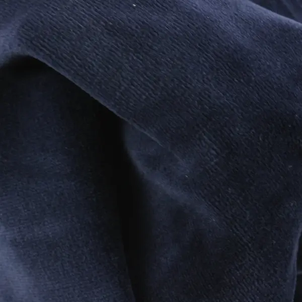 Hana Navy Blue Velour Zip-Up Hoodie Women's Large