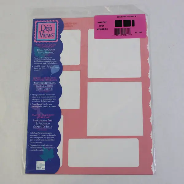 Lot of 6 Deja Views C-Thru Creative Memories Stencils Templates Scrapbook