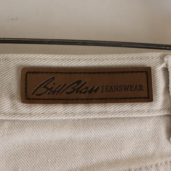 Vintage Bill Blass Jeans Capri Womens 10P Ivory Beige High Rise Casual Cotton