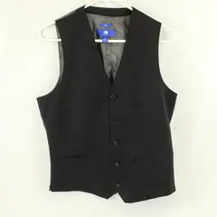 KO Egara Black Slim Fit Wool Suit Vest Waistcoat Men's Small