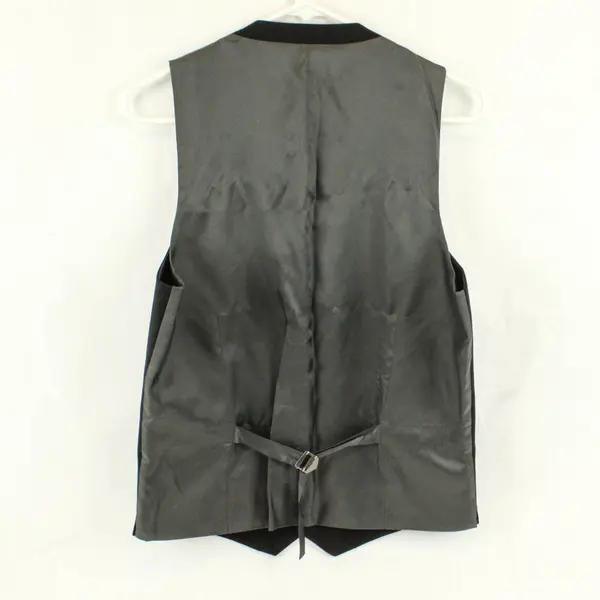 KO Egara Black Slim Fit Wool Suit Vest Waistcoat Men's Small