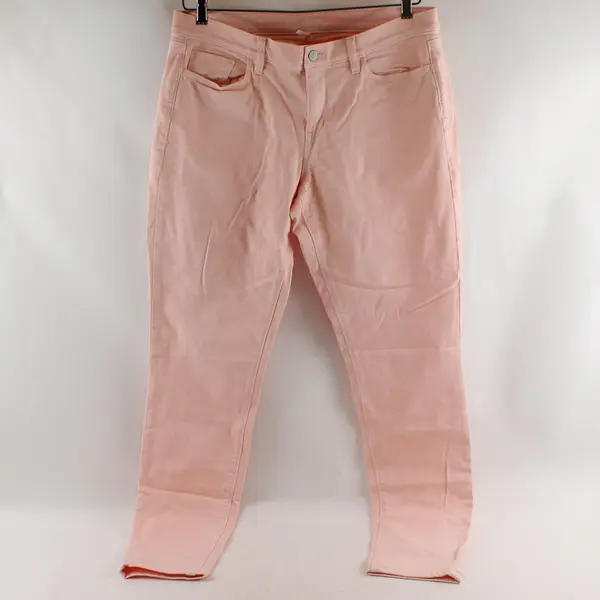 Ann Taylor Loft Super Skinny Jeans Womens 32/14T Pink Cotton Blend