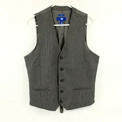 KO Egara Gray Slim Fit Wool Suit Vest Waistcoat Men's Small
