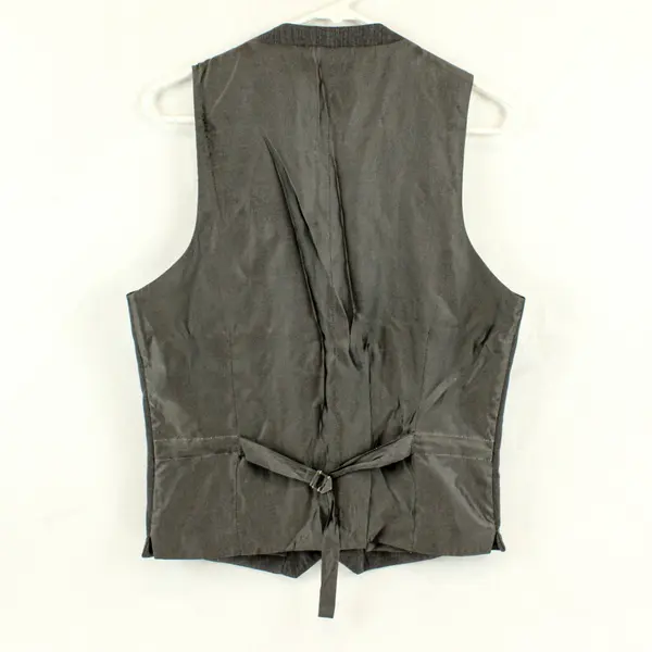 KO Egara Gray Slim Fit Wool Suit Vest Waistcoat Men's Small