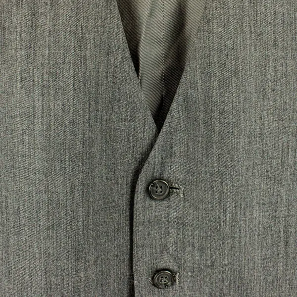 KO Egara Gray Slim Fit Wool Suit Vest Waistcoat Men's Small