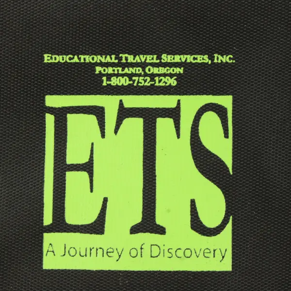 Educational Travel Services Inc Black Nylon ID Credential Holder