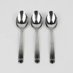 A Lot of 3 Reed & Barton 18/8 Stainless Durham Oval Table Spoons 7 Inches