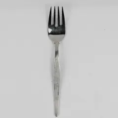 Noritake Linden Pattern 18/8 Stainless Cold Meat Serving Fork 8.5 Inches 