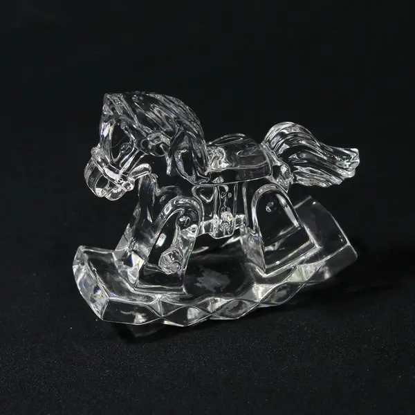 Jonal Lead Crystal Rocking Horse Figurine Germany