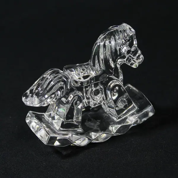 Jonal Lead Crystal Rocking Horse Figurine Germany