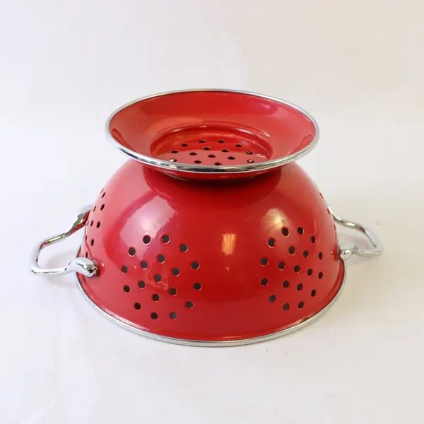 Calypso Basics Reston Lloyd Red Enameled Colander 1.5 Qt