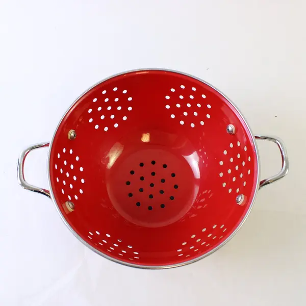 Calypso Basics Reston Lloyd Red Enameled Colander 1.5 Qt