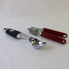 KitchenAid 2-Piece Lot Ice Cream Scoop Garlic Press Stainless Steel
