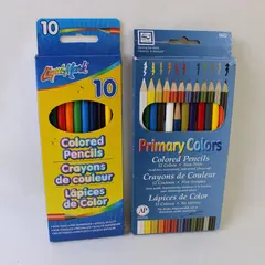 Lot of 2 Liqui-Mark & Loew-Cornell Colored Pencil Packages