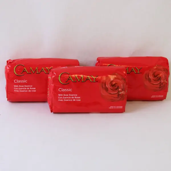 Camay Classic Bath Bar Soap Rose Essence 3 Pack 4.98 oz Each New