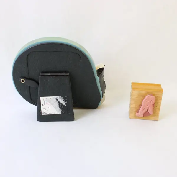Russ Hockey Picture Frame 2x2.5 in & Rubber Stamp 