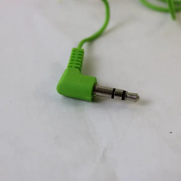 Lot of 3 Single-Sided Wired Earphones 3.5mm Plug Blue Green