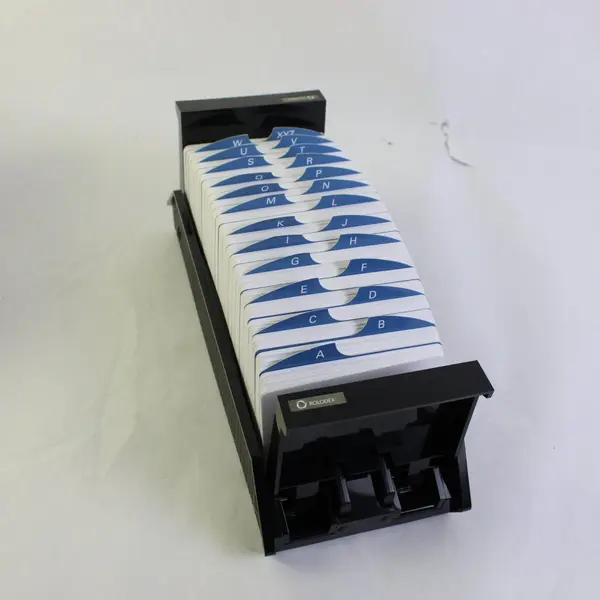 Rolodex 67027 VIP124BLK Business Card File 4x2 A-Z Tabs New Open Box