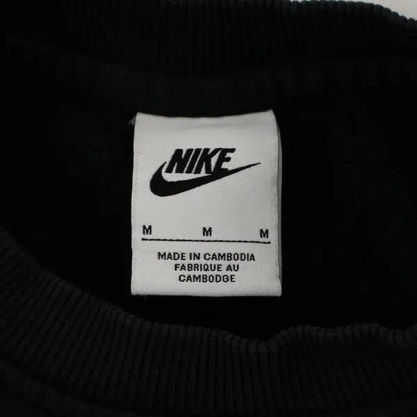 Nike Sweatshirt Toddler Size M Black White Logo Fleece Pullover