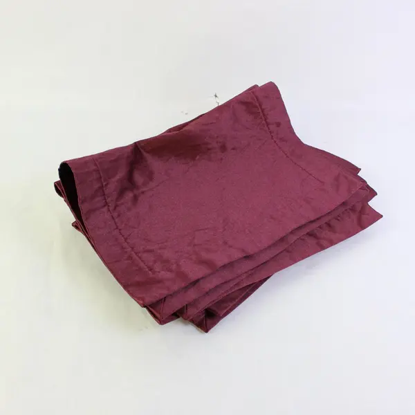 Set of 6 Burgundy Linen Placemats w/ 2 Napkins Waffle Weave