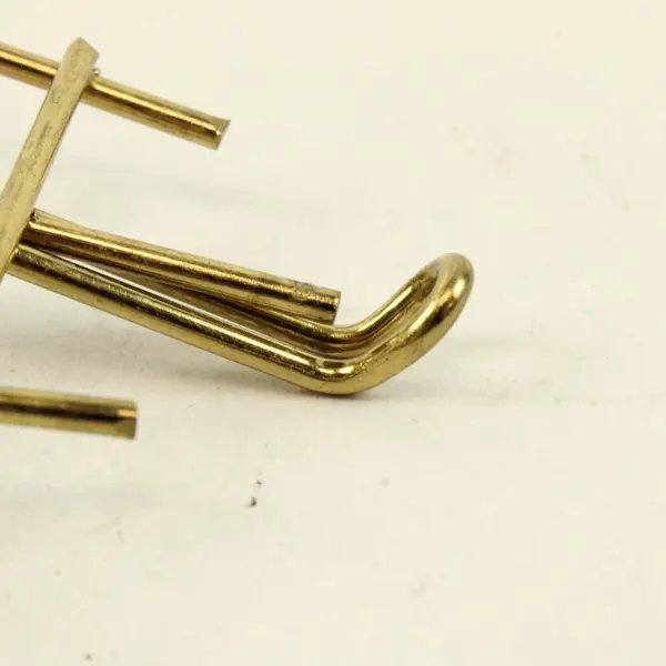 Lot of 8 Gold Tone Metal Wire Display Easels Plate Picture Stands