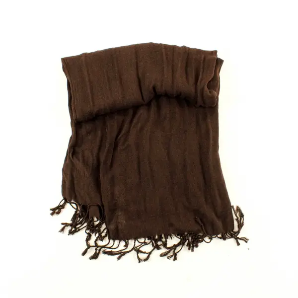 Lot of 3 Fringe Scarves Brown and Green