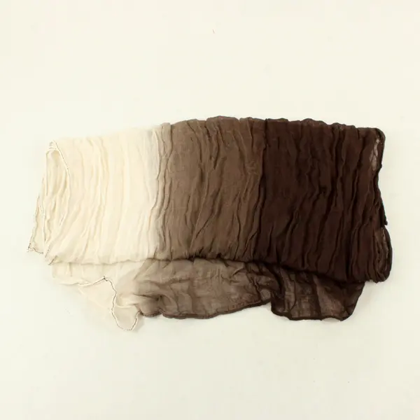 Lot of 4 Lightweight Rectangle Scarves Mixed Brown Tan Black Tones