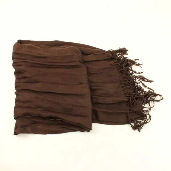 Lot of 4 Lightweight Rectangle Scarves Mixed Brown Tan Black Tones