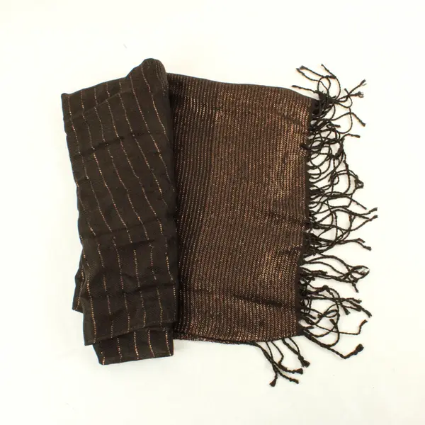 Lot of 4 Lightweight Rectangle Scarves Mixed Brown Tan Black Tones