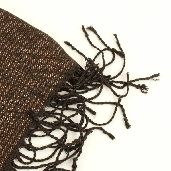 Lot of 4 Lightweight Rectangle Scarves Mixed Brown Tan Black Tones