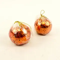 Lot of 2 Shinoda 2.5" Copper Ball Decorative Candles