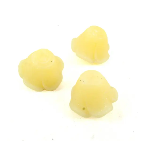 Set of 3 Floating Yellow Rose Candles Decorative Centerpieces